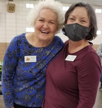Master Gardeners Carolyn Klepper and Nanette Rickner were among those in attendance during the February meeting at the Canadian County Fairgrounds. Photo / Provided