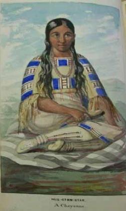 An artist’s depiction shows White Thunder’s daughter Owl Woman, who married William Bent. William Bent was highly instrumental in opening up the western frontier. Owl Woman and William Bent were Harvey Pratt’s great-great-grandparents. Photo provided.