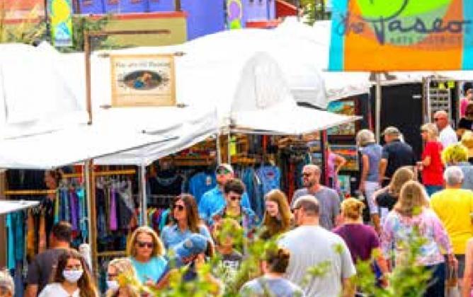 The 45th Annual Paseo Arts Festival will take place on Memorial Day Weekend, May 28 and May 29 from 10 a.m. - 8 p.m. with live music until 10 p.m., and May 30 from 10 a.m. - 5 p.m. Photo provided.