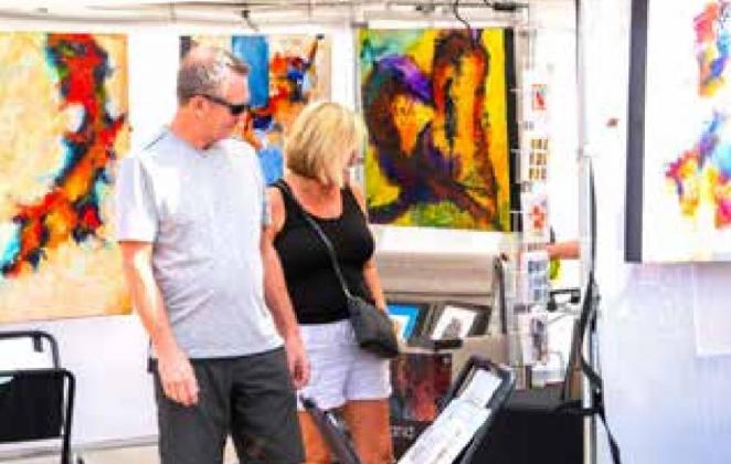 During the Paseo Arts Festival, visitors will enjoy over 100 nationally acclaimed visual artists, who fill the Historic Paseo Arts District with original artwork: everything from painting, ceramics and photography to woodworking, glass, sculpture and jewelry. Photo provided.