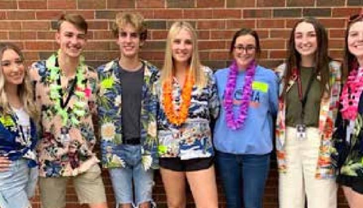 The Mustang High School 2021-22 Student Council Officers were a major part of raising over $60 thousand for this spring’s annual BEAST Week. Photo provided.